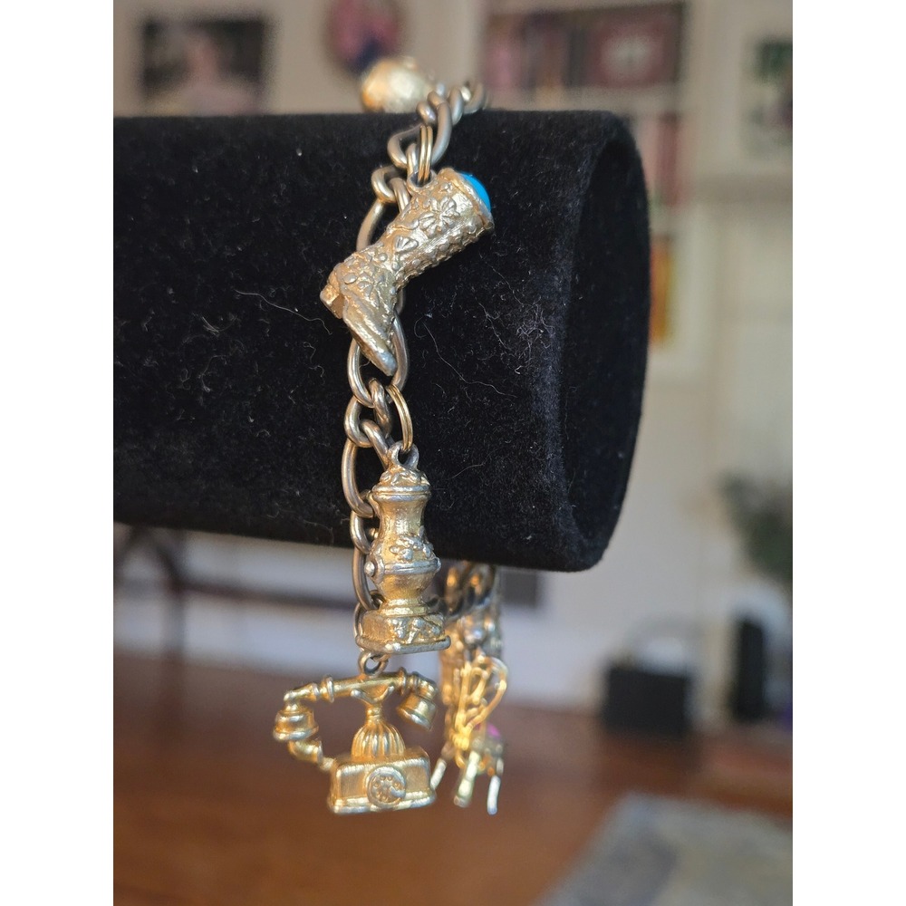 Avon Victorian Style Charm Bracelet Vintage